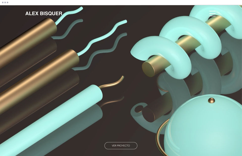 Plantilla web de diseñador 3D