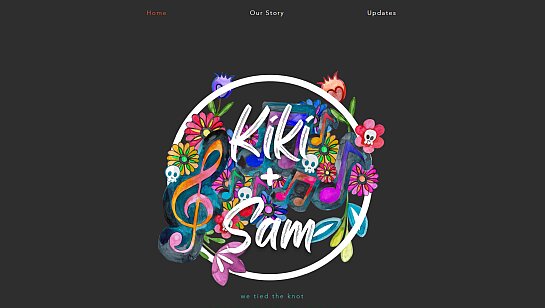 simple wedding website example