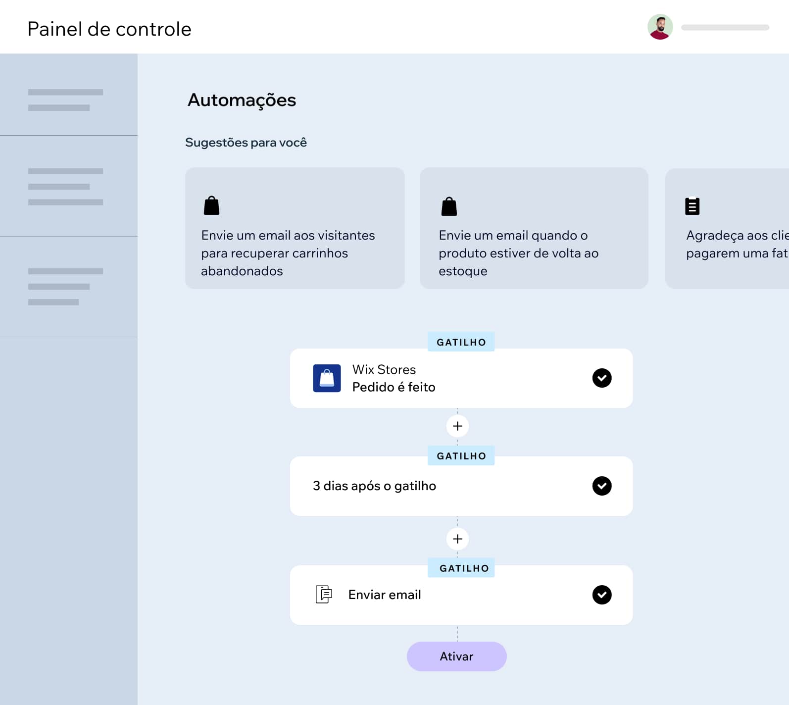 Otimize seu tempo com e-mails, lembretes e outras automações inteligentes.