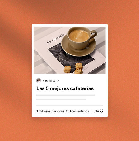 Entrada de blog sobre cafeterías