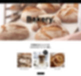 有機小麦100％を使用したパンを販売するベーカリーの飲食店サイト用テンプレート。