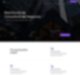 Template de um site de negócios mostrando uma mulher em um ambiente clean e moderno.