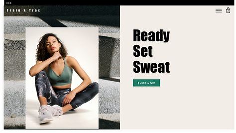 A Wix website with a built-in store and items in the shopping cart.