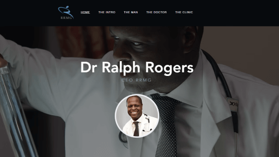 sports medicine black website example