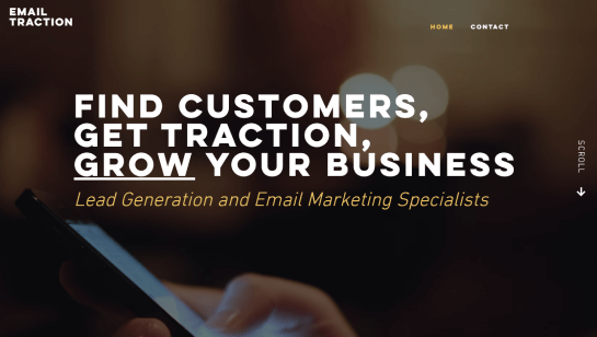 marketing landing page inspiration