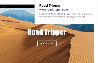 Trang web Wix với tiêu đề và mô tả SEO được tối ưu hóa